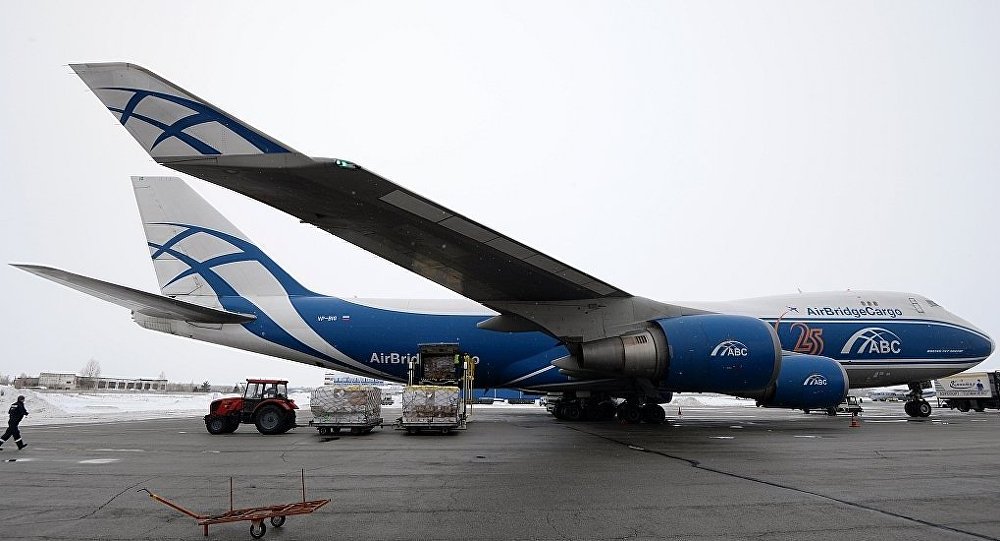 俄罗斯空桥货运航空公司(airbridgecargo)的boeing-747货机